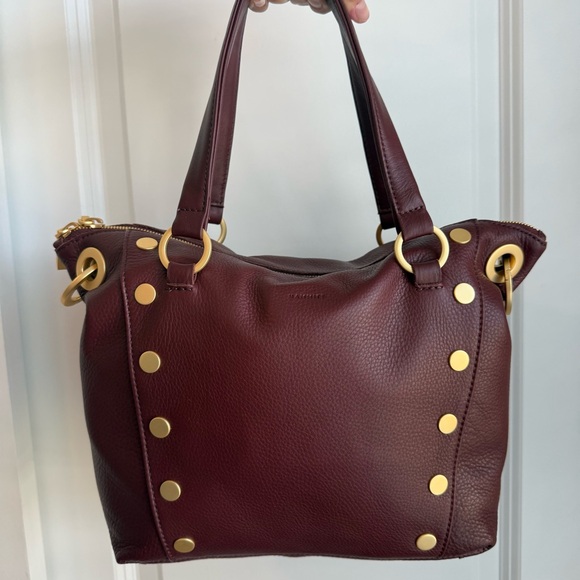 Hammitt Daniel Medium Satchel Cherrywood Leather Brushed Gold - Picture 2 of 8